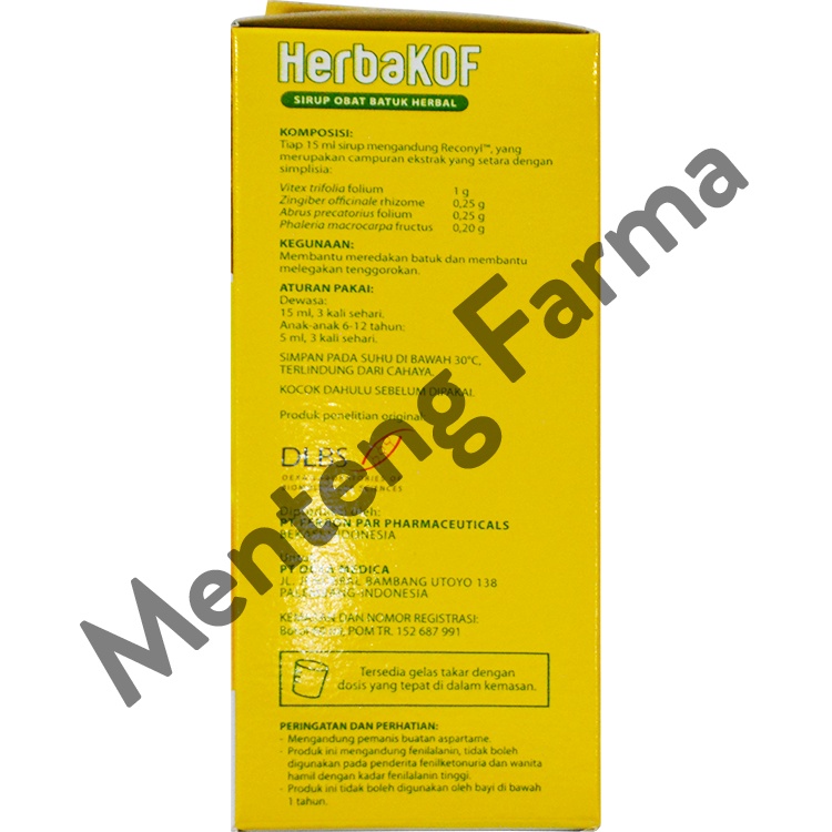 HerbaKOF Syrup 60 ML - Sirup Obat Batuk Herbal