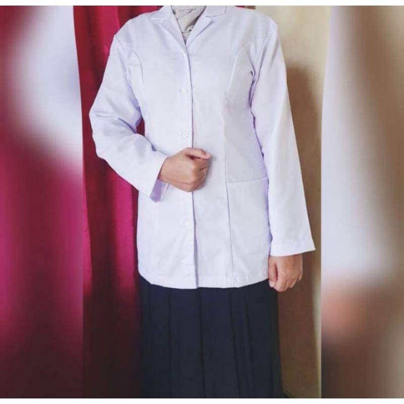 Kemeja Putih Dinas Wanita Saku Bawah || Baju Putih PDH PNS Wanita Kemeja Atasan Putih PDH Wanita || 