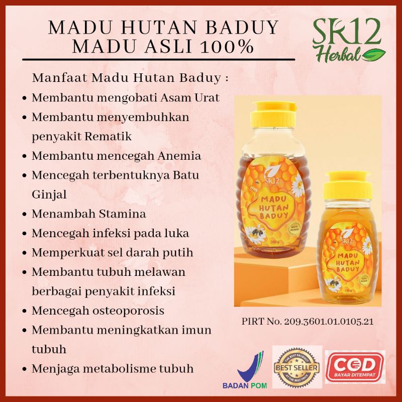 

Madu hutan baduy / Madu Asli 100% / Menjaga stamina tubuh / Obat batuk alami /