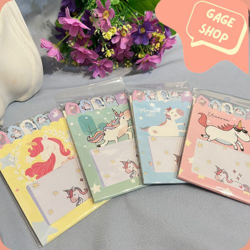 

sticky notes lipat pembatas notes buku karakter unicorn lucu cat bisa COD termurah import notes lucu imut fancy unik