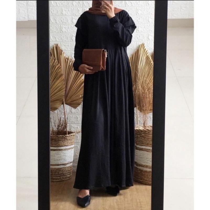 Long Dress Salsa Baju Gamis Wanita Remaja Terbaru 2022 Model Kekinian  Rizwana Lidya Dress Gamis M