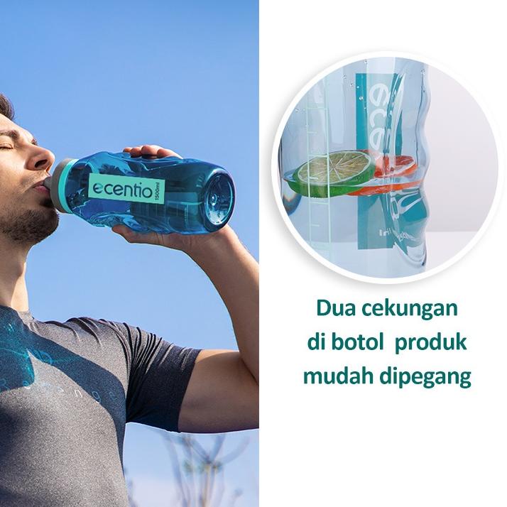 Diskon✔️ecentio botol minum 1.5 liter water botol air sport 1500ml Big Size Kapasitas Besar Sporty D