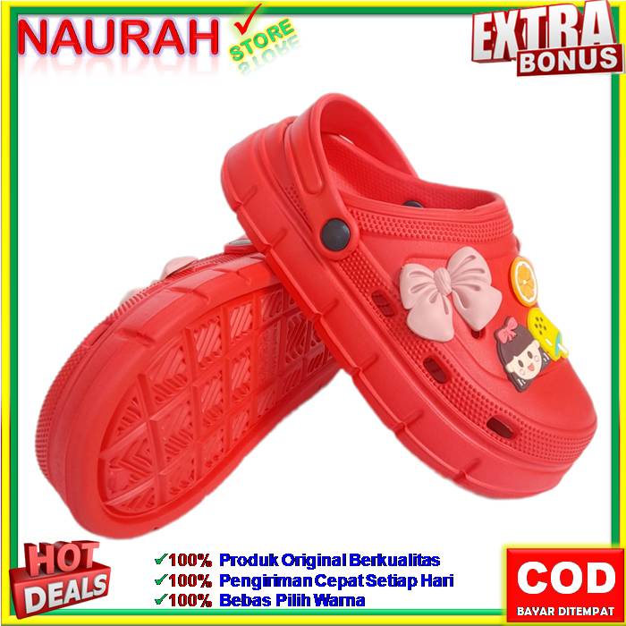 SANDAL ANAK ALINA E2022 A1 SENDAL FUJI VIRAL BAIM 100% ORIGINAL KUALITAS IMPORT JELLY EVA RUBBER ANTI SLIP NYAMAN EMPUK LUCU