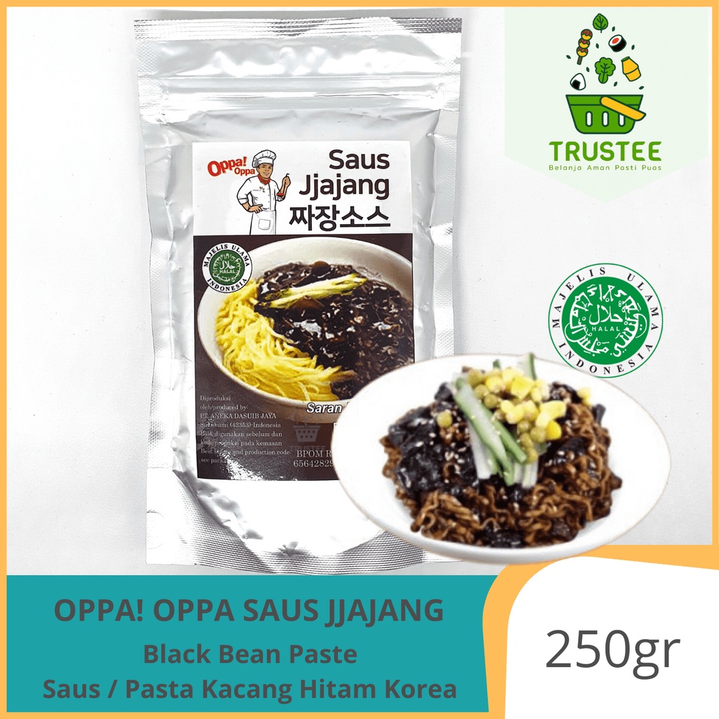 Oppa! Oppa Saus Jjajang / Chunjang Black Bean Paste Jajangmyeon Halal 250gr