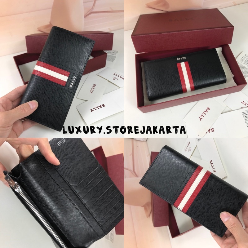 Dompet Pria Long Wallet Bally Baliro Leather Continental