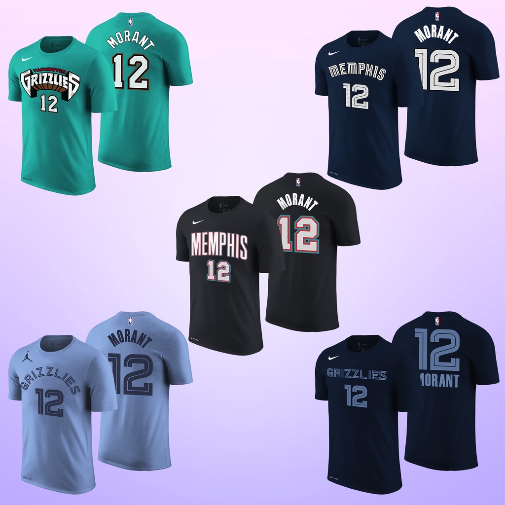 Tshirt Baju Kaos Atasan Basket NIKE NBA Gametime Memphis Grizzlies 12 Morant