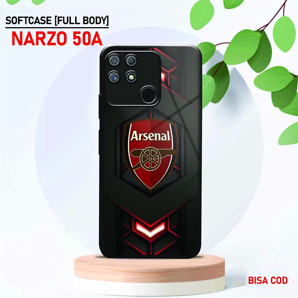 Softcase Kaca Kilau Realme Narzo 50A - ( SC 26 ) Case Full Body Realme Narzo 50A - Silikon Glossy Re