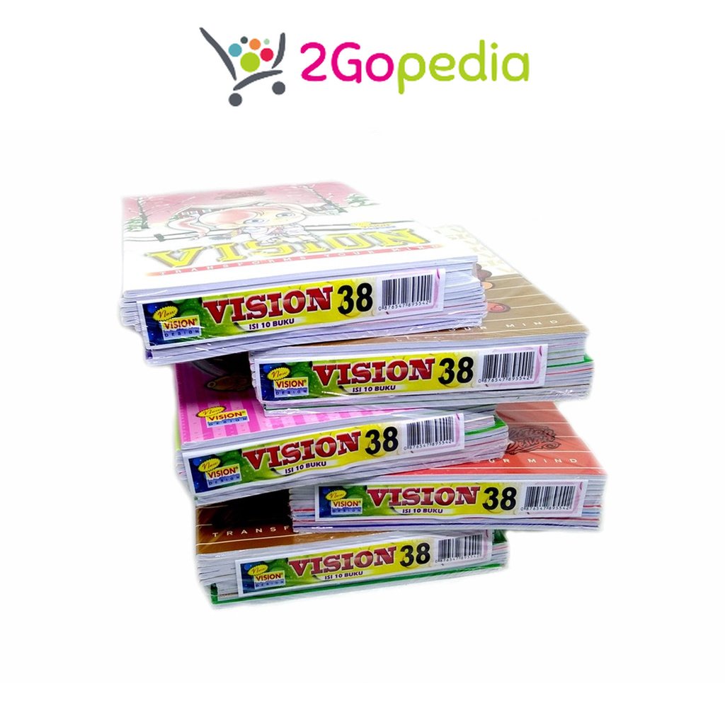 

Buku Tulis 38 Lembar 1 Pack 10 Pcs Vision Grosir Murah Atk