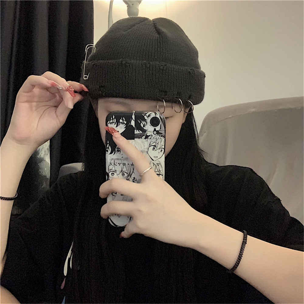 【COD Tangding】Topi Rajut Bahan Wol Gaya Korea Harajuku Untuk Pria Dan Wanita