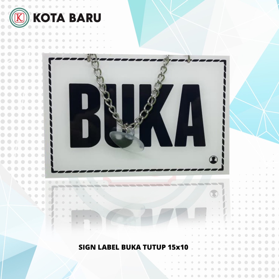 

SIGN LABEL BUKA TUTUP 15x10