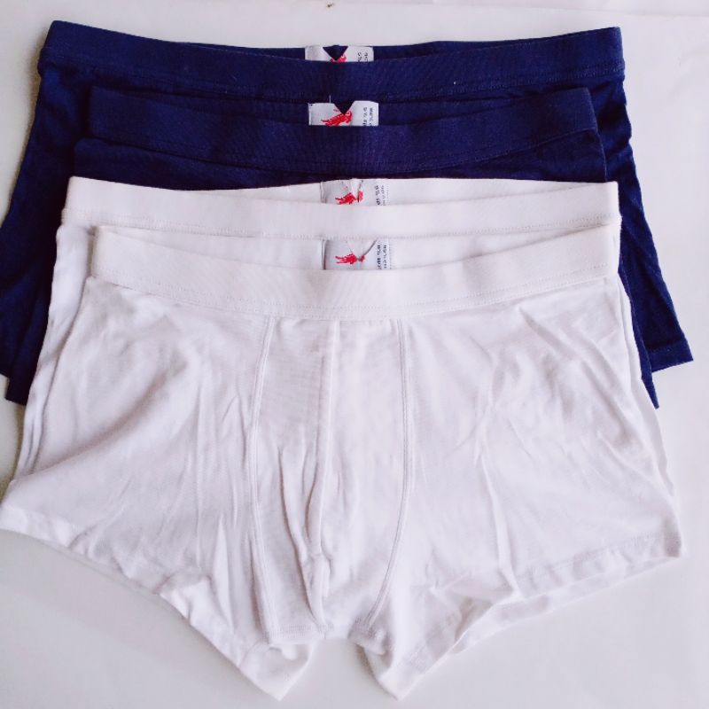 Boxer Crocodile Celana Dalam Pria Bokser Putih Cotton Spandek Sisa garmen / Sortiran pabrik