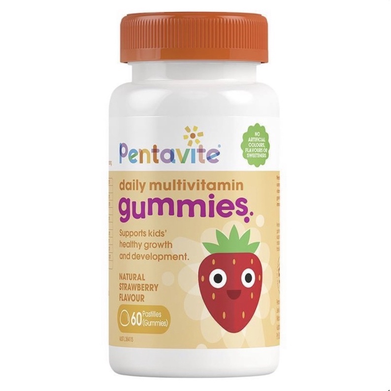 Pentavite Daily Immune Multivitamin Calcium + Vitamin D3 Kids 60 gummies