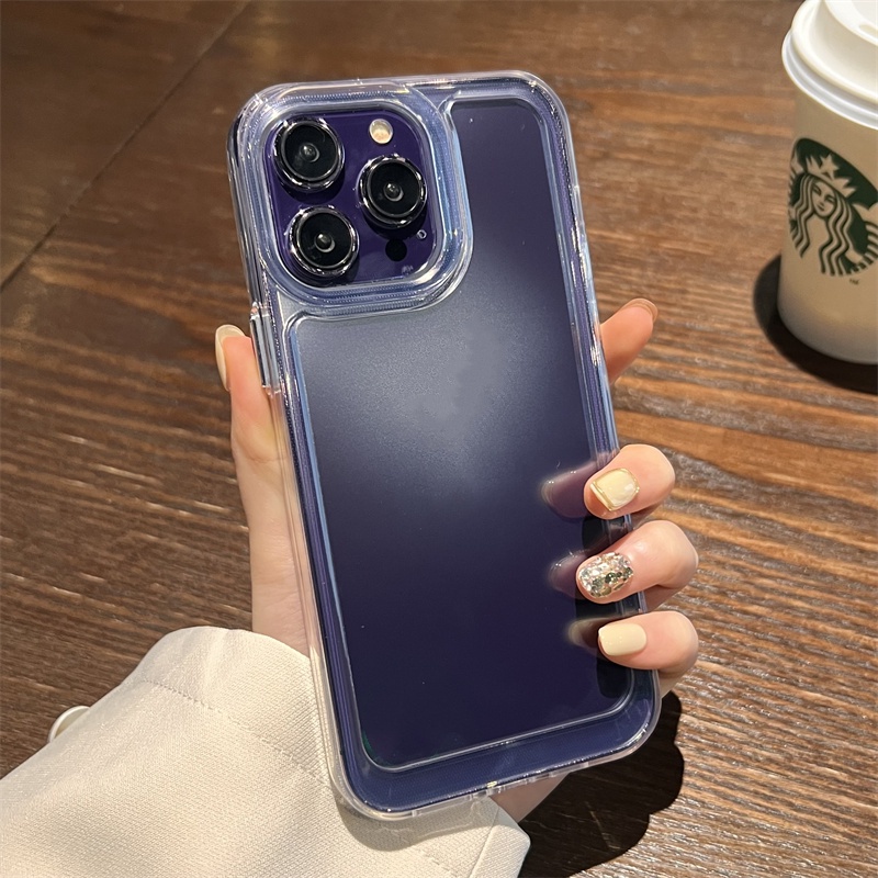 Armour Military Hard Clear Case Transparan Bahan Aktilik For IPHONE 14 6 7 7+ 8 8+ SE 2 X XS MAX XR 11 12 13 14 PRO MAX Casing Transparan Akrilik