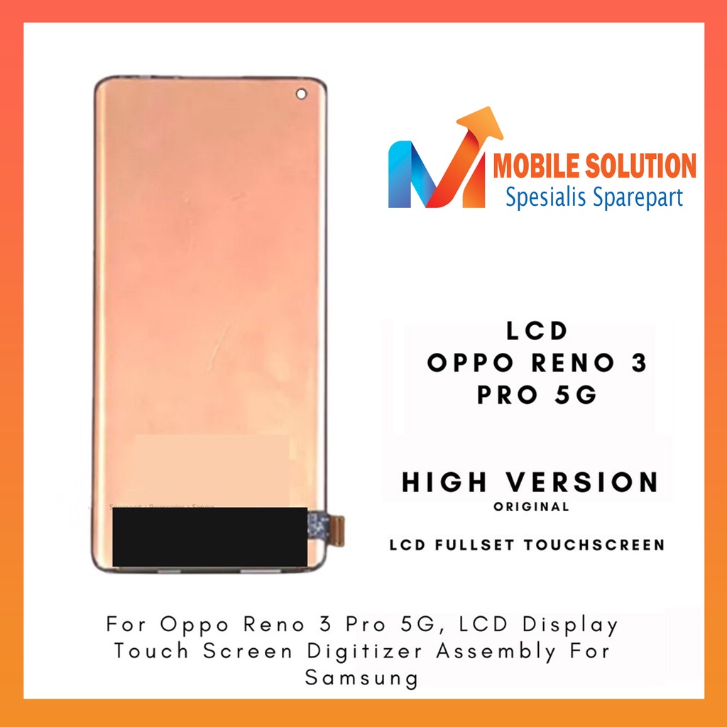 Grosir LCD Oppo Reno 3 Pro (5G) Fullset Touchscreen Garansi 1 bulan + packing / BUbbel