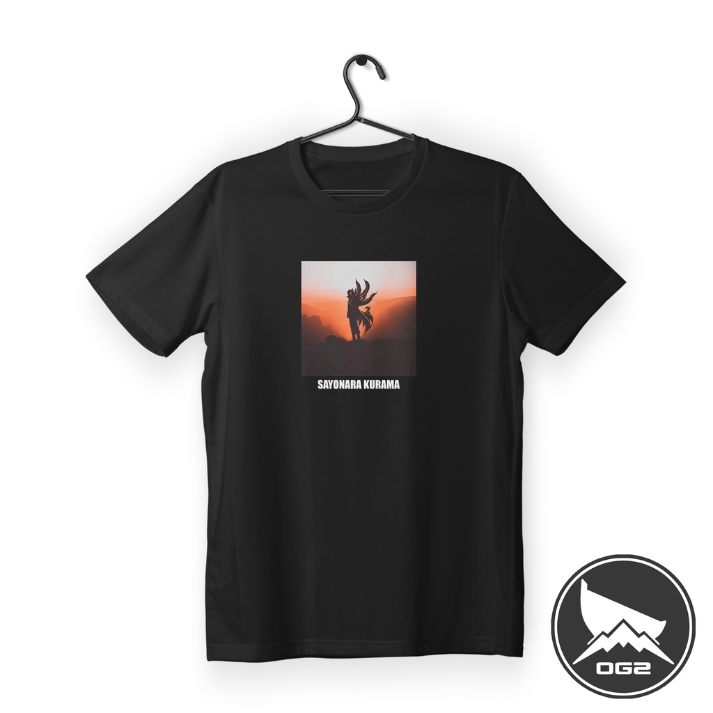 kaos anime bayron naruto kurama  sayonara A115 baju pria wanita OG2 2A A