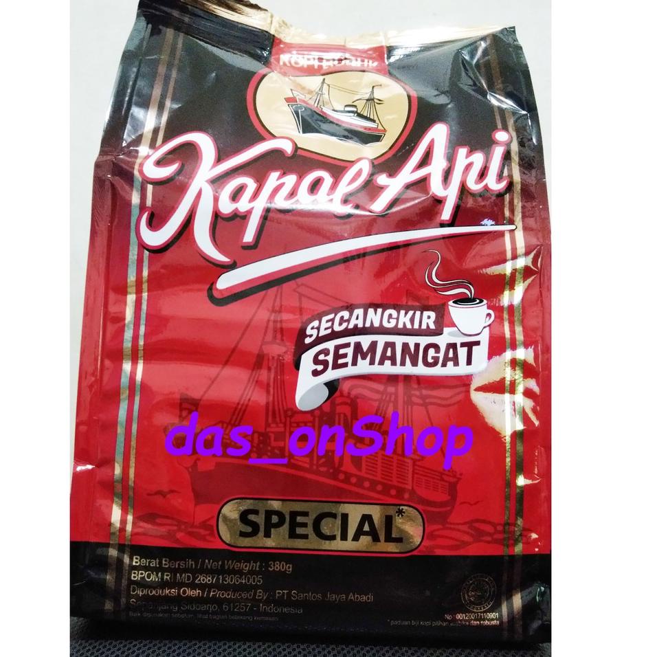 

Ready Stock--Kapal Api Special Merah Kopi Tanpa Gula 380g 380gr 380 gram