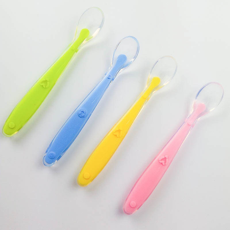 BOP SENDOK MAKAN BAYI SILIKON / BABY SPOON SILICON SILICONE BPA FREE / ALAT MAKAN BAYI AMAN