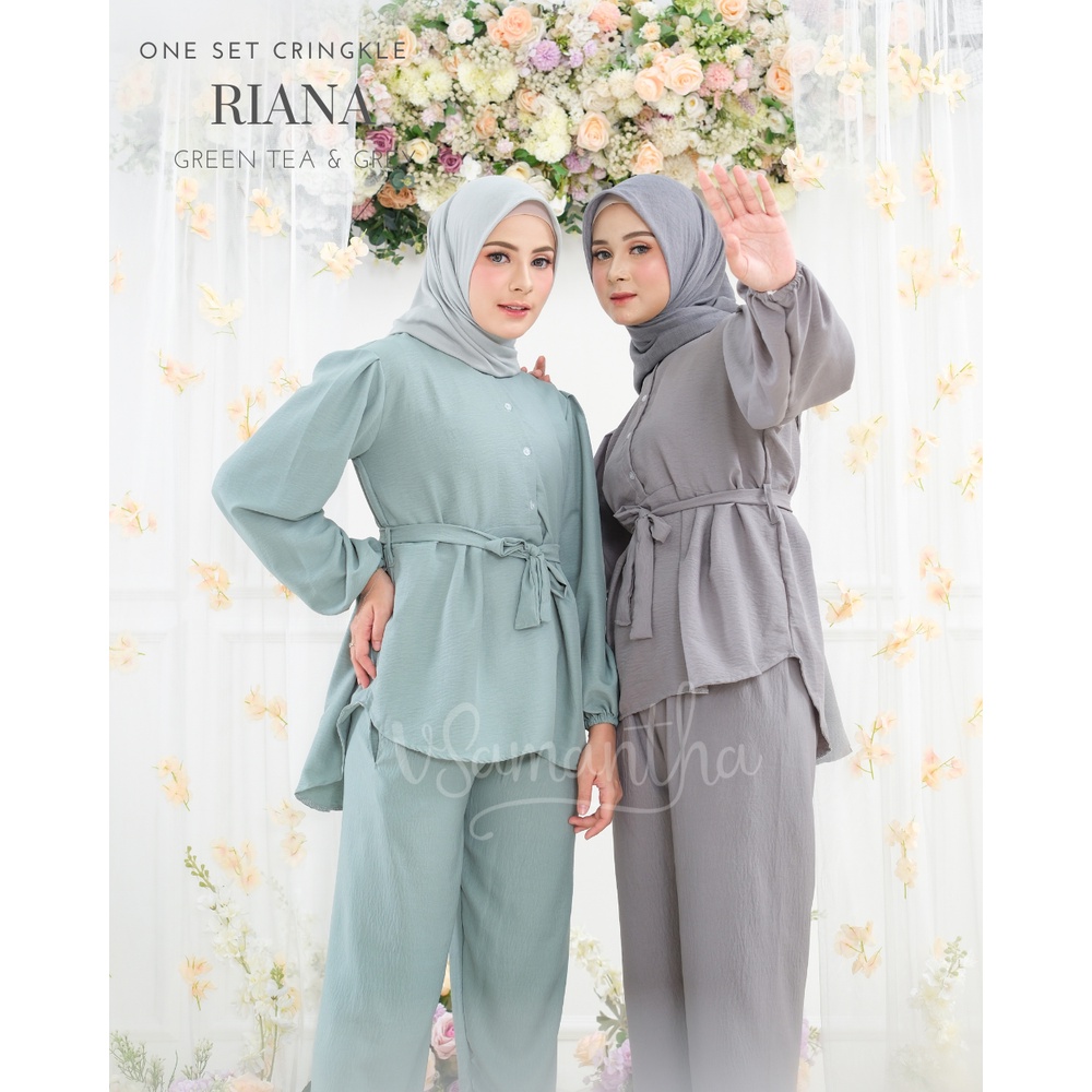 One Set Wanita Crinkle Airflow Riana