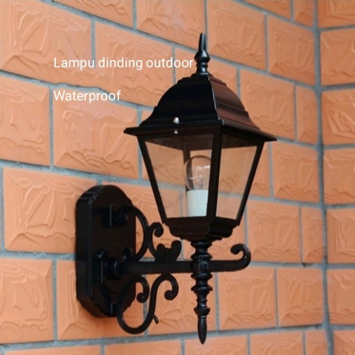 Lampu Hias Tempel Dinding Antik Outdoor Teras Rumah Waterproof Klasik