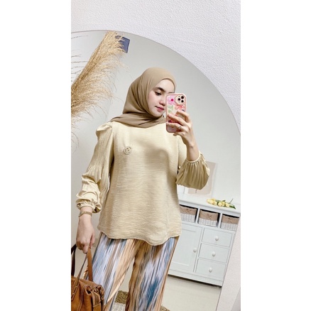 Shoraya pleats blouse / atasan plisket / blouse plisket