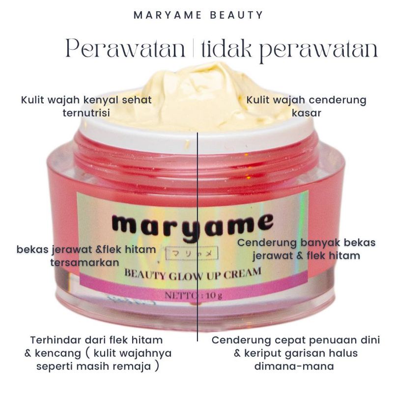 MARYAME Beauty Glow Up Cream Penghilang Flek Skincare Maryame All In One