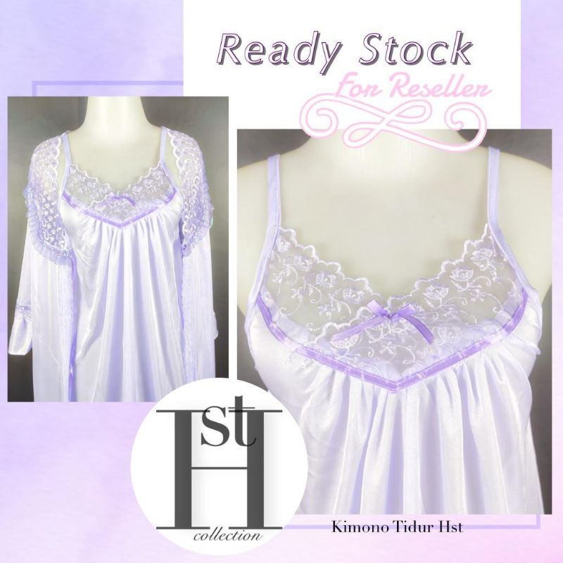 kimono tidur renda lingerie