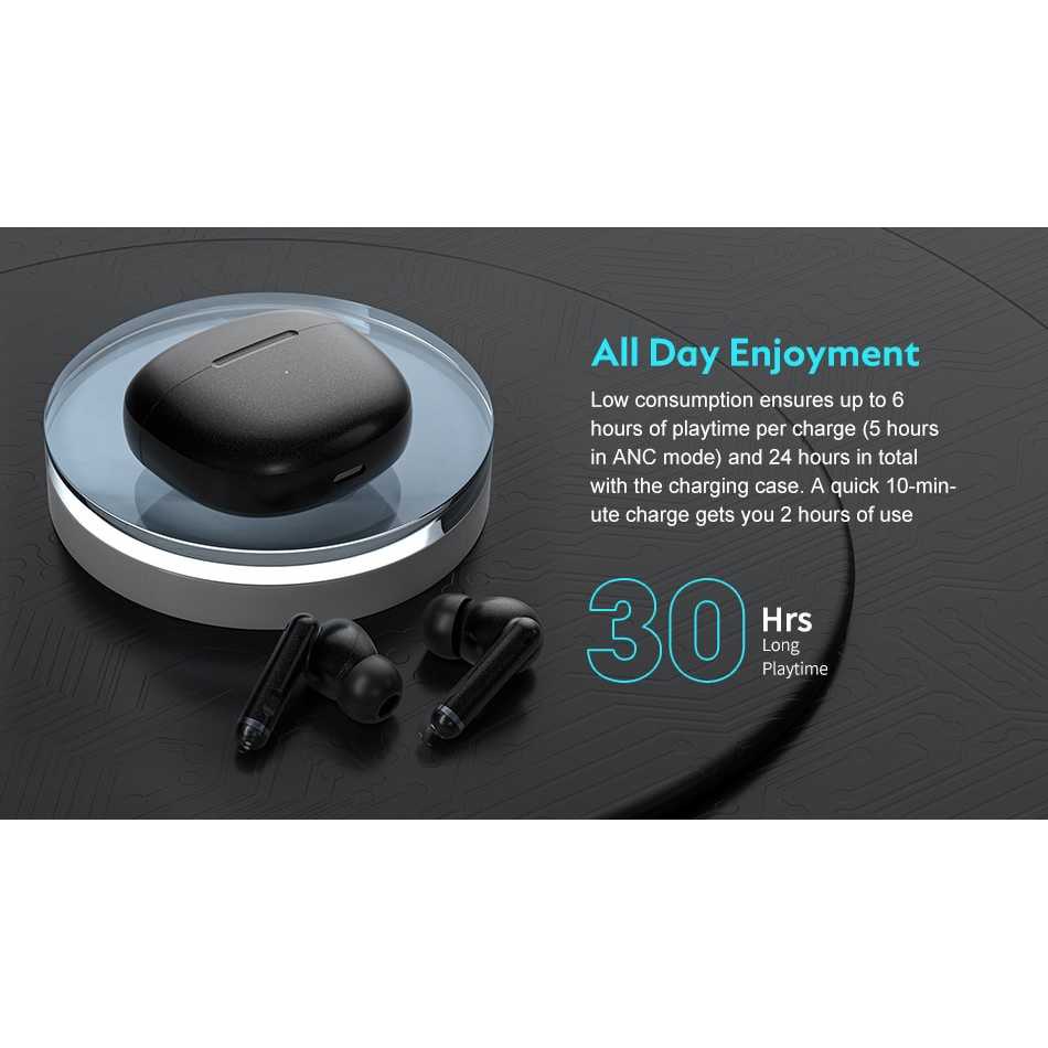 QCY TWS Bluetooth Earphone ANC with Charging Case - QCY-HT03 ( Al-Yusi )