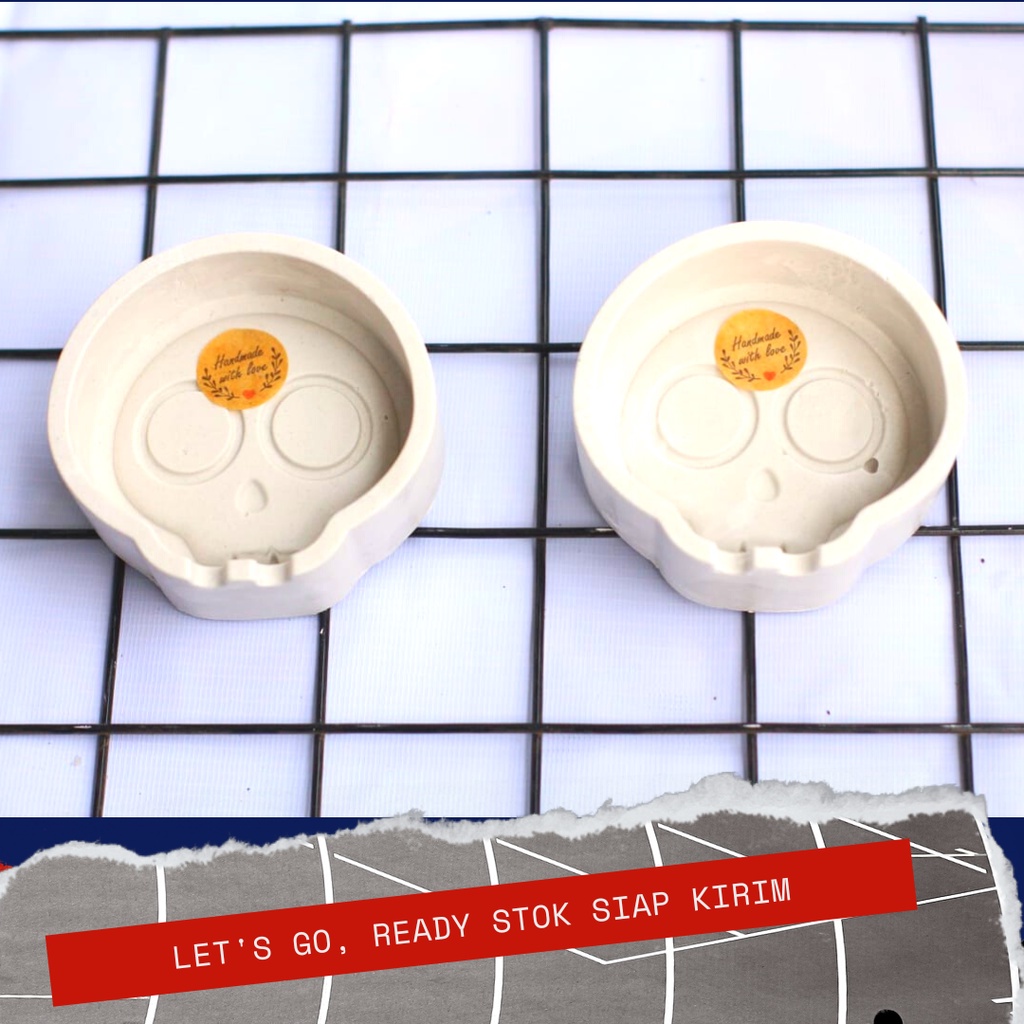 [BISA COD] Asbak Aesthetic Asbak motif Tengkorak Ashtray Kado Cowok