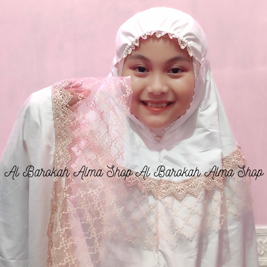 Mukena Anak Katun Usia 8-12tahun by Al Barokah Alma