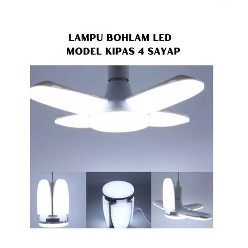 Lampu Bohlam 4 Sayap LED Bulb 4 Sayap 5 in 1 28 Watt