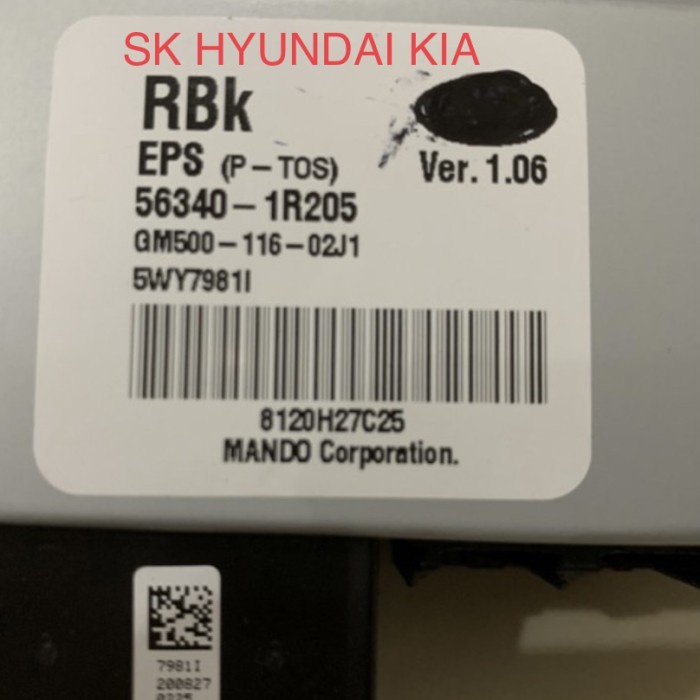 MODUL EPS 56340 1R205 GRAND AVEGA EXCEL3 MANDO .