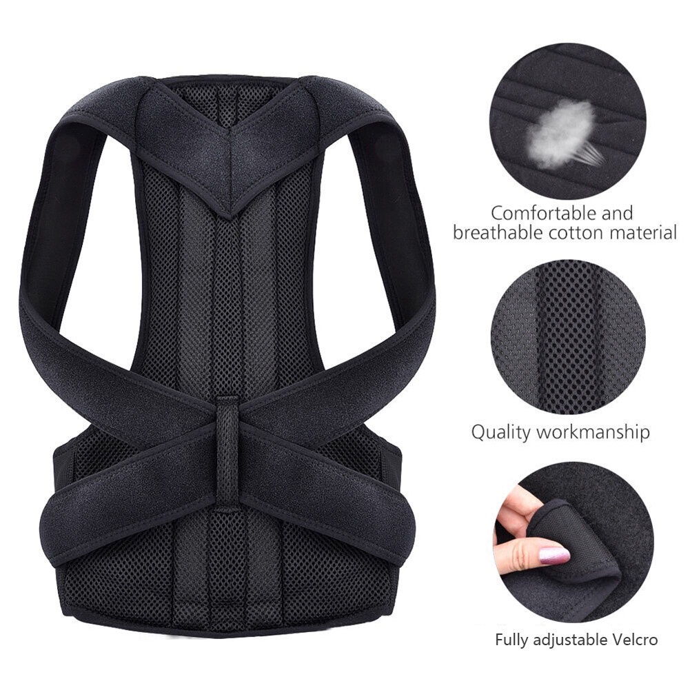 Teson homeliving Back Posture Corrector Penyangga Tulang Belakang Penegak Punggung