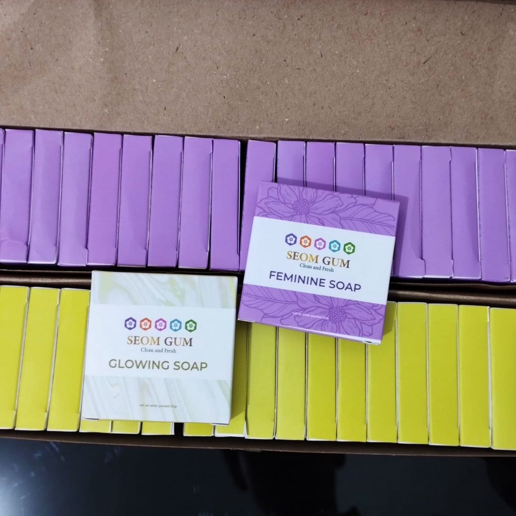 10 PCS SEOM GUM PROMO SABUN SEOMGUM GLOWING SOAP / SEOM GUM FEMININE SOAAP  ORIGINAL ASLI BERGARANSI