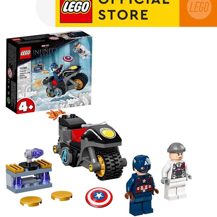 Harga Spesial.. LEGO Marvel 76189 Captain America and Hydra Face-Off (49 Pieces) Super Heroes Toys (