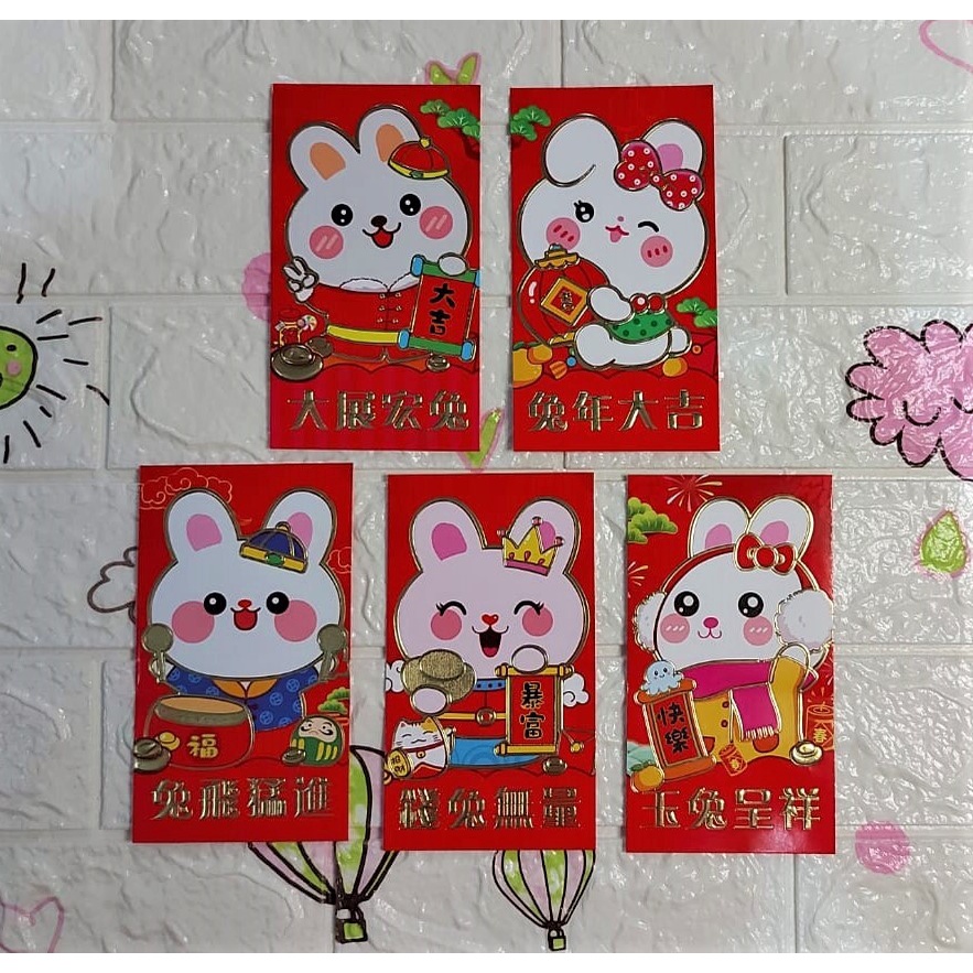 

Angpao Imlek Shio Kelinci Premium LL2018 Kertas Artpaper Ukuran Besar Isi 6 Lembar Uang Tidak Dilipat