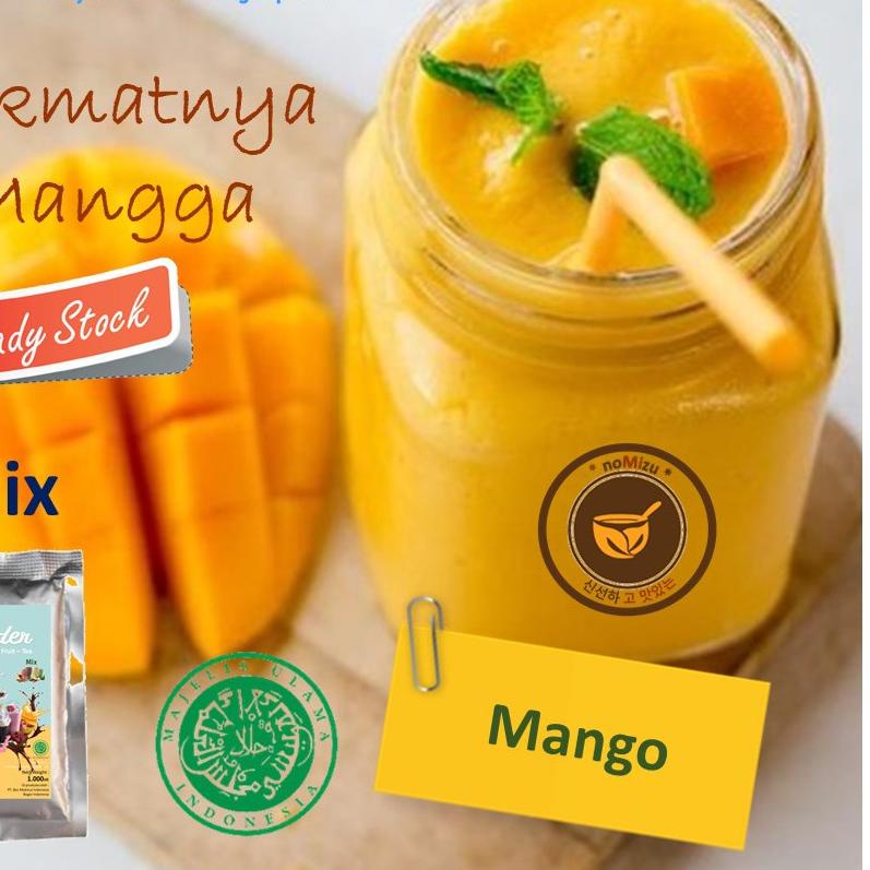 

Diskon✔️BUBUK MINUMAN MANGGA Mix 1 Kg / Bubuk Rasa Mango / Bubuk Mangga / Mango Powder 1 Kg|SQ7