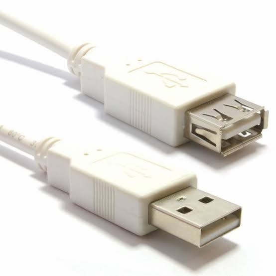 Kabel USB extension 50 60 80cm male to female Kabel Extension USB Hub 2.0 Male to Female 80CM Putih Sambungan Cable USB