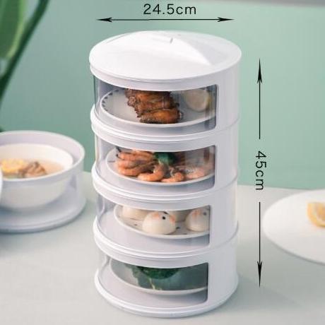 Buy here--TUDUNG SAJI 4 SUSUN / FOOD COVER / PENUTUP MAKANAN INSULASI TAHAN PANAS / TUDUNG SAJI SUSU