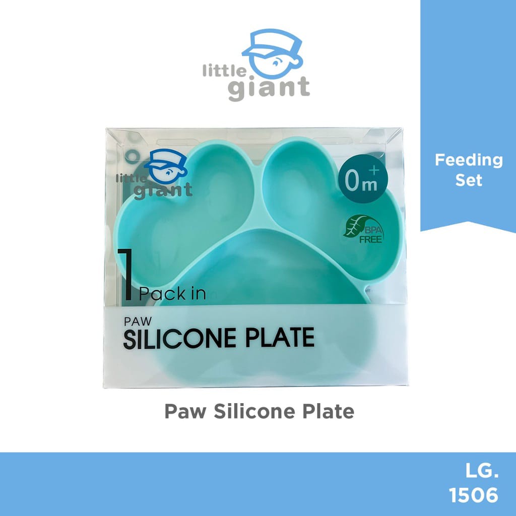 Little Giant  LG.1506 Paw Silicone Plate/ Piring Makan Anak