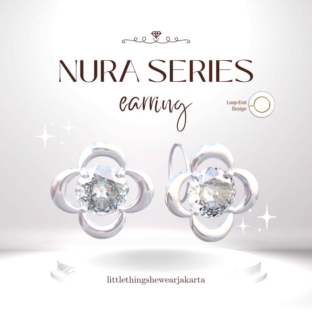 (Jakarta) Littlethingshewear Official Nura Swarovski 0,6 Gram