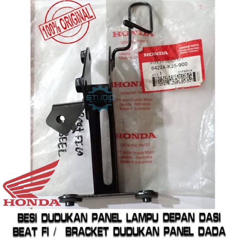 6422AK25900 Besi Dudukan Panel Lampu Depan Dasi Beat FI /  Bracket dudukan panel dada 6422A-K25-900