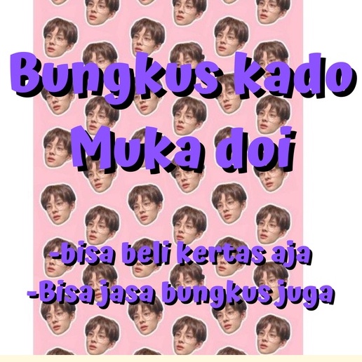 Viral Bungkus kado muka wajah lucu gemes gemas murah unik untuk pacar sahabat teman kekasih cowok ce