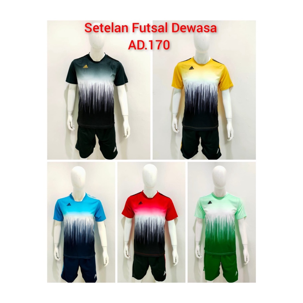 jersey futsal pria kaos sepak bola baju dan celana setelan wanita dewasa t-shirt outfit seragam jarsey kostum olahraga pakaian apparel print sport jersy soccer casual jersi suit AD170 merah