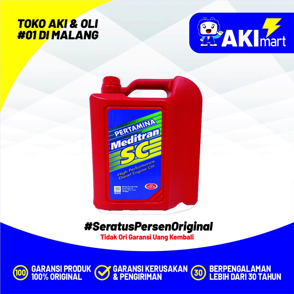 Pertamina Meditran SC 15W40 10 Liter Oli Mesin Diesel