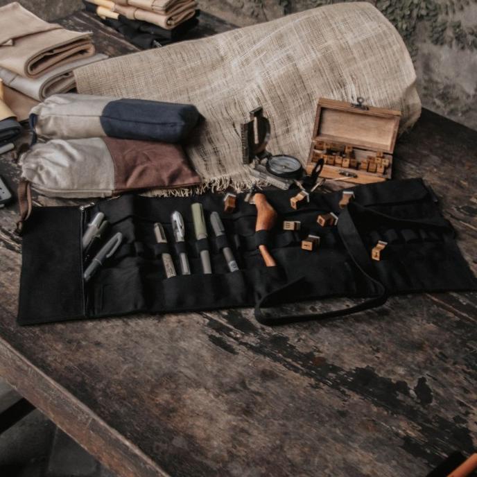 

[COD] Canvas Pencil Roll Case - Big Series TERLENGKAP Kode 1447