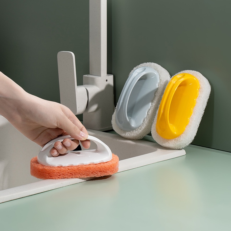 SPONS Pembersih Spon Karat Besi Nano Melamine Magic Sponge Scouring Pad Tapas Goso, Pencuci Piring Tebal Sikat Cuci Piring Busa Kamar Mandi WC Cleaning Brush anak kain busa halus padat Lucu serbaguna