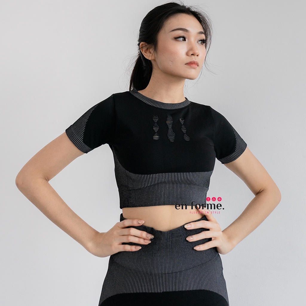 ENFORME - MILAN GYM SET - Seamless Knitted Sport Wear Fitness Set Clothing Yoga Women Gym Clothes Se