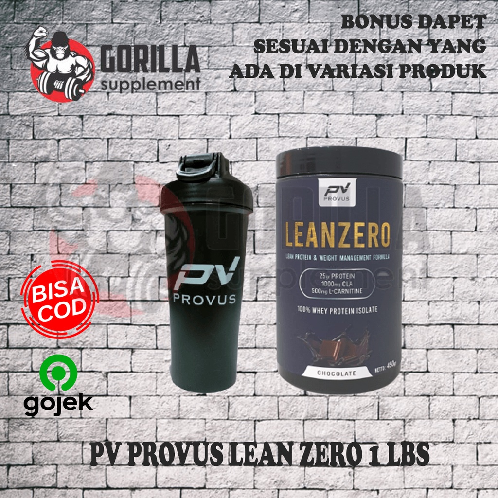 PROVUS Lean Zero 1lbs 15 Serving Whey Protein Isolate + Fatburner WPI