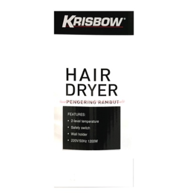 Krisbow Wall Hair Dryer Pengering Rambut Menempel Di Dinding Daya Motor Kris White Hairdyer Model Hotel  Hair Drayer Warna Putih