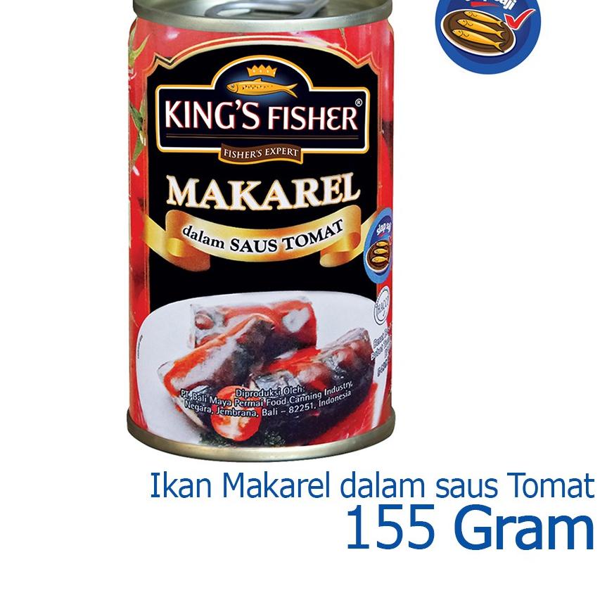 

10.10 MALL King's Fisher Paket 3 pcs makarel mini saus Tomat Makanan Kaleng 155 gr murah